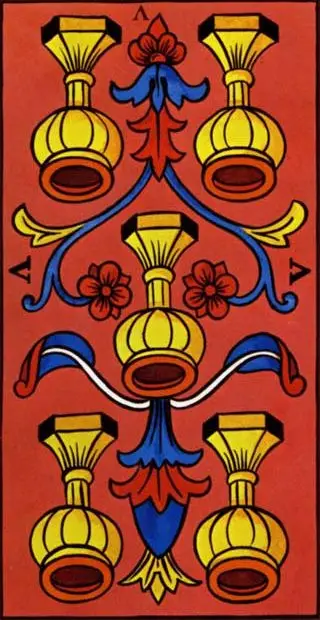 Five of Inverted Tarot Cups