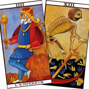 The Emperor and The Death Tarot